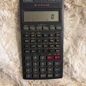 Casio FX Plus Black and Red Calculator